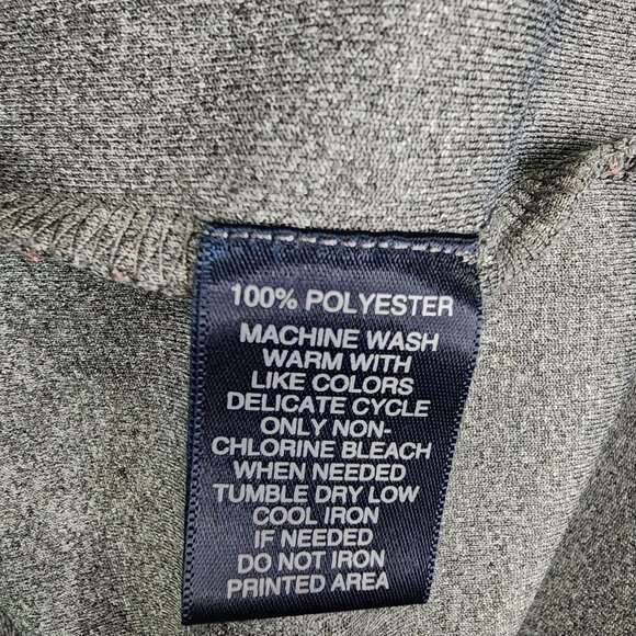 Mens Gray Roundtree & Yorke Performance Shirt Mock Neck Long Sleeve Size L - Picture 4 of 8